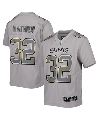 Big Boys and Girls Nike Tyrann Mathieu Gray New Orleans Saints Atmosphere Game Jersey