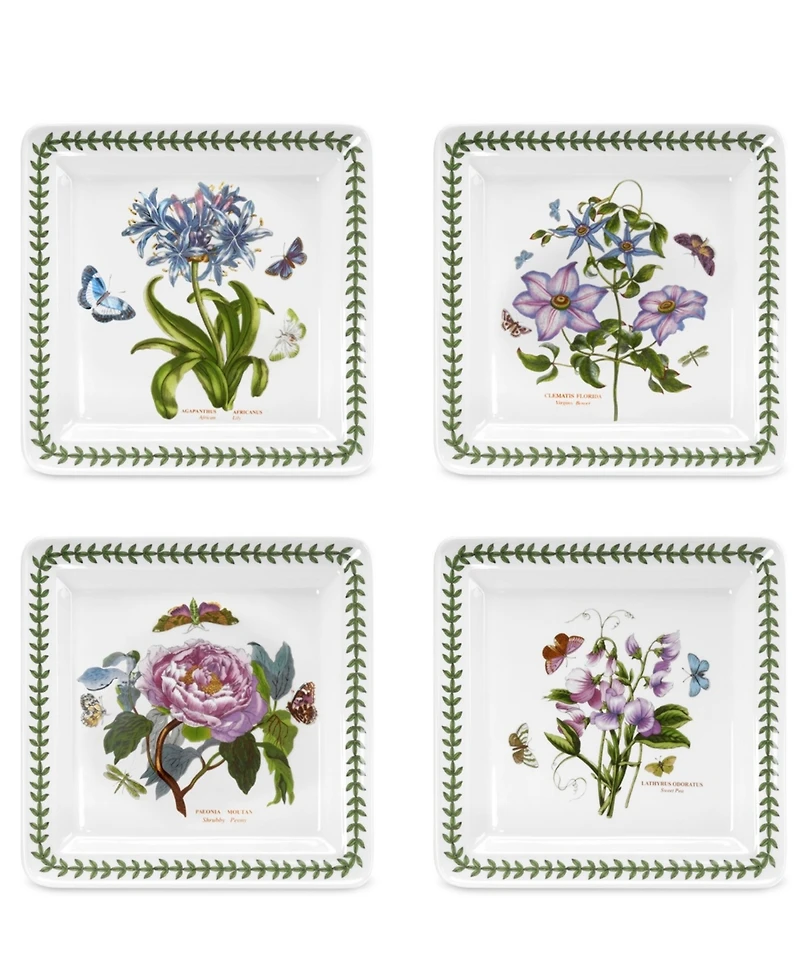 Portmeirion Botanic Garden Square 22 Pc. Dinnerware Set, Service for 4, Exclusively at Macy's