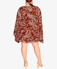 City Chic Plus Paisley Dress