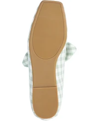 Journee Collection Women's Seralinn Bow Square Toe Flats