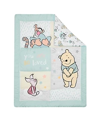 Lambs & Ivy Disney Baby Winnie the Pooh Hugs 3-Piece Nursery Crib Bedding Set