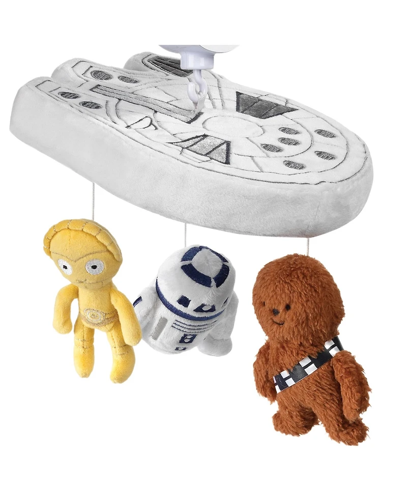 Lambs & Ivy Star Wars Signature Millennium Falcon Musical Baby Crib Mobile Toy