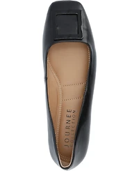 Journee Collection Women's Zimia Buckle Square Toe Ballet Flats