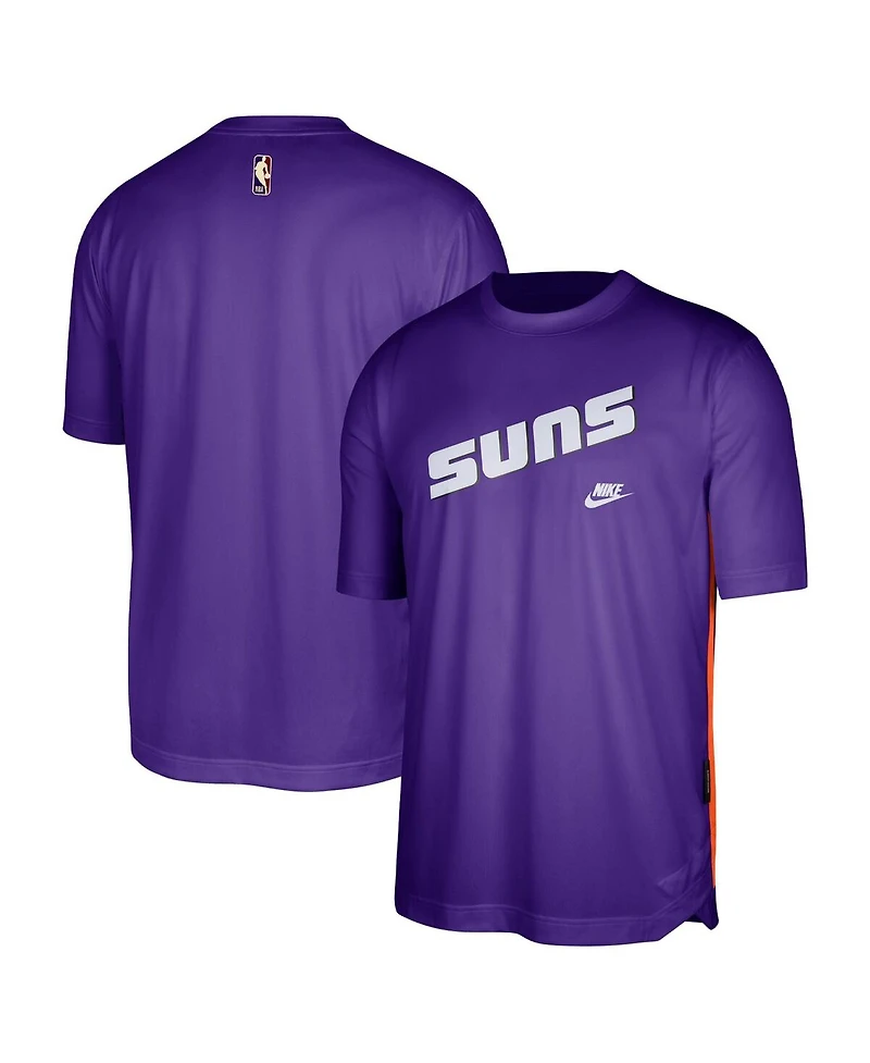 Men's Nike Purple Phoenix Suns Hardwood Classics Pregame Warmup Shooting Performance T-shirt