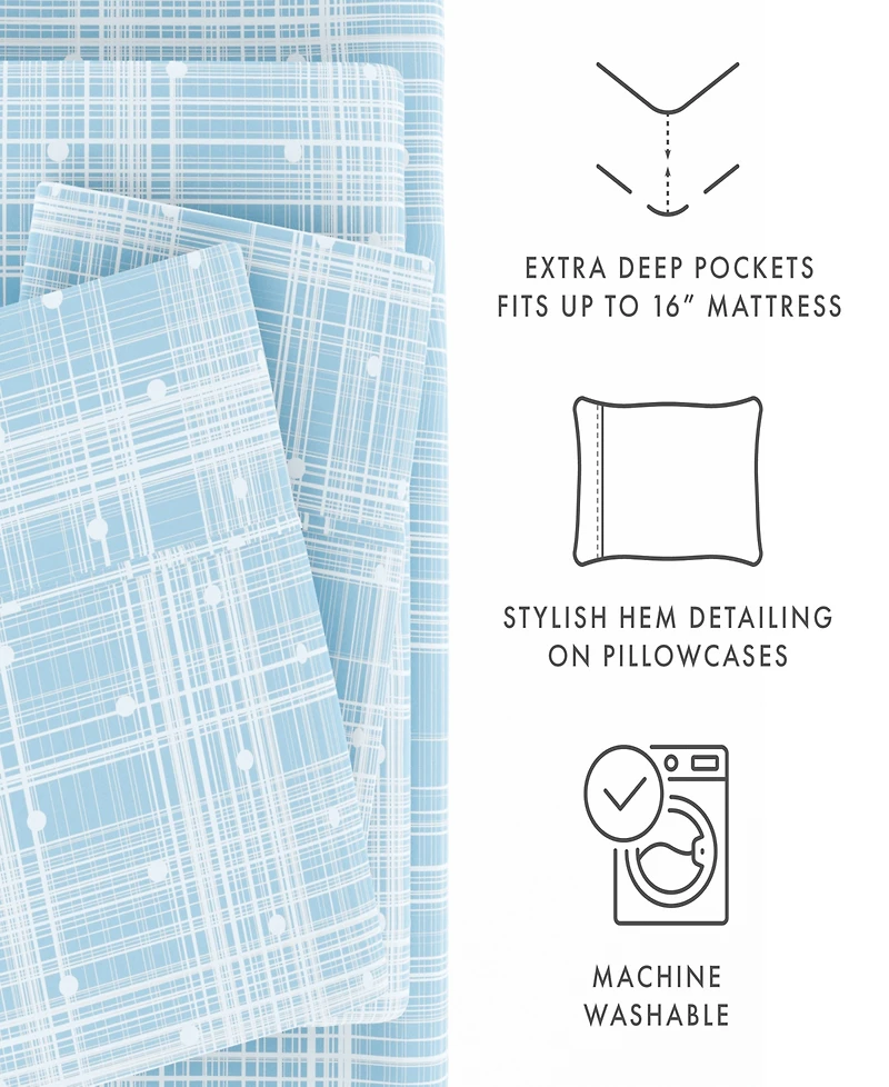 ienjoy Home The Timeless Classics Premium Ultra Soft Pattern -Pc. Sheet Set