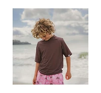Toddler, Child Boys Chocolate Sustainable Ss Rash Top