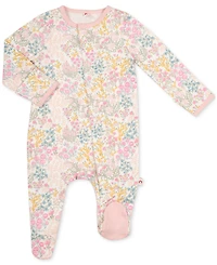 Easy = Magnetic Close Baby Girls Footed Coverall