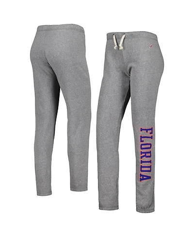 Women's League Collegiate Wear Heather Gray Florida Gators Victory Springs Tri-Blend Jogger Pants