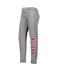 Women's League Collegiate Wear Heather Gray Indiana Hoosiers Victory Springs Tri-Blend Jogger Pants