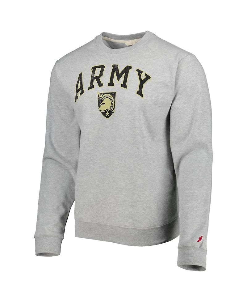 Men's League Collegiate Wear Gray Army Black Knights 1965 Arch Essential Fleece Pullover Sweatshirt