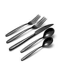 Oneida Storm Black 20 Piece Everyday Flatware Set, Service For 4