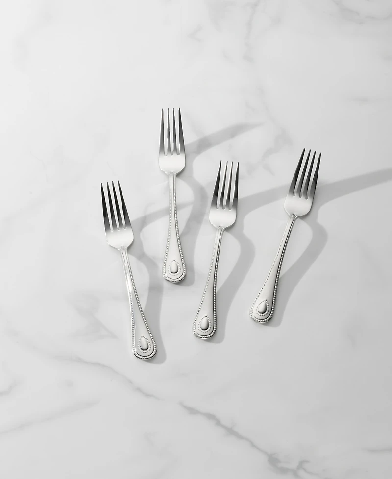 Lenox French Perle Salad Forks, Set of 4