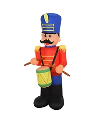 Homcom 8' Christmas Inflatable Nutcracker soldier Outdoor Blow-Up Decoration