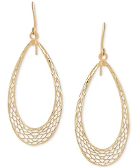 Graduated Openwork Teardrop Drop Earrings in 10k Gold, Created for Macy's