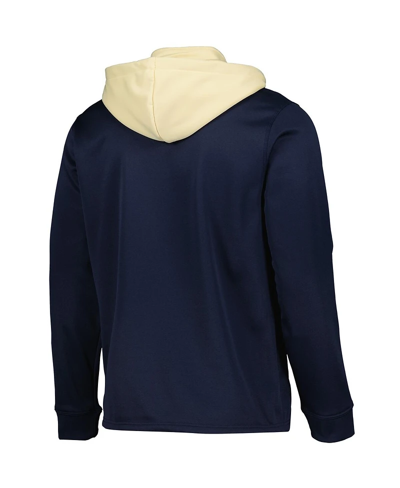 Men's Colosseum Notre Dame Fighting Irish Luge 3.0 Quarter-Zip Hoodie