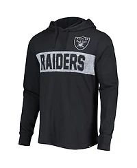 Men's '47 Brand Black Las Vegas Raiders Field Franklin Pullover Hoodie