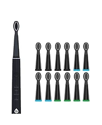 Pursonic Usb Rechargeable Electric toothbrush with 12 Brush Heads - Green