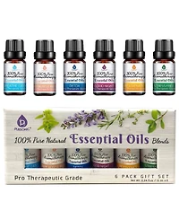 Pursonic 6 Pack of 100% Pure Essential Aromatherapy Oils Blends