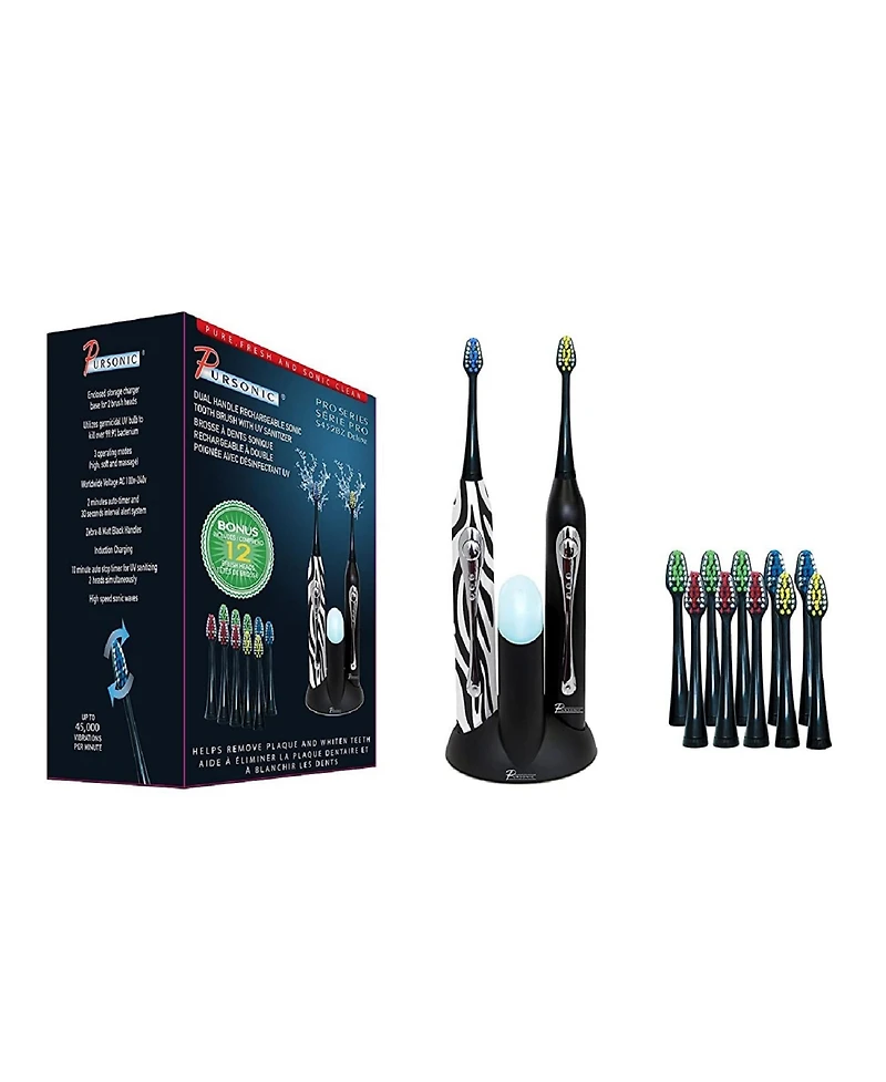 Pursonic 8 Pack Brush Heads Replacement for S452 Toothbrush Model