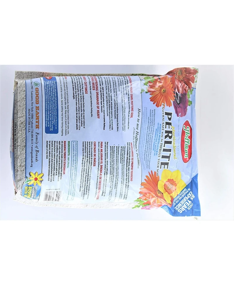 Hoffman A H Inc/Good Earth A H /Good Earth Horticultural Perlite, 8qt