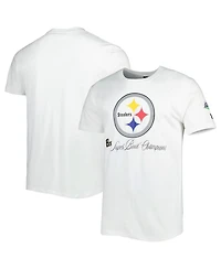 Men's New Era White Pittsburgh Steelers Historic Champs T-shirt