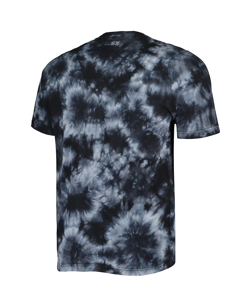 Men's Msx by Michael Strahan Black Pittsburgh Steelers Recovery Tie-Dye T-shirt