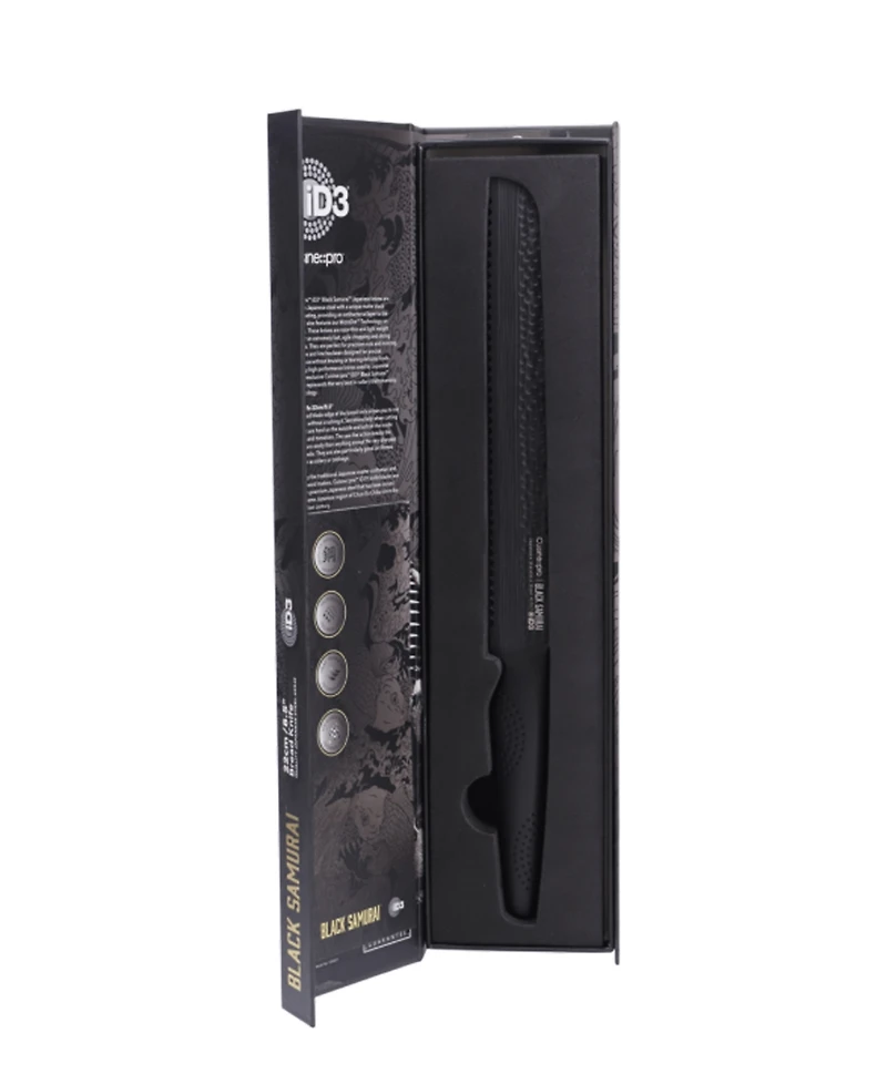 Cuisine::pro Id3 Black Samurai 8.5" Bread Knife