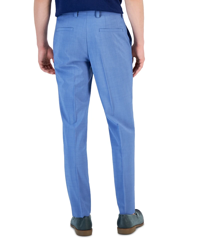 Hugo by Hugo Boss Men's Modern-Fit Light Blue Superflex Suit Pants