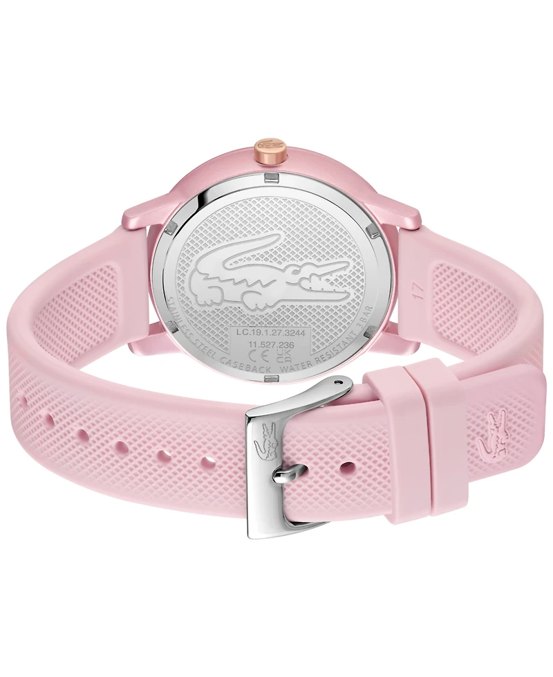 Lacoste Women's L 12.12 Go Blush Silicone Strap Watch 36mm