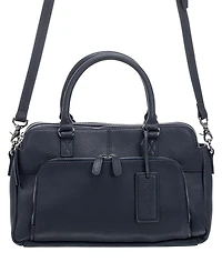 Mancini Women's Pebbled Jennifer Satchel Bag