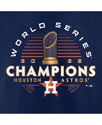 Big Boys Fanatics Navy Houston Astros 2022 World Series Champions Signature Roster T-shirt