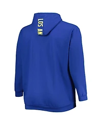 Men's Royal Los Angeles Rams Big and Tall Logo Pullover Hoodie