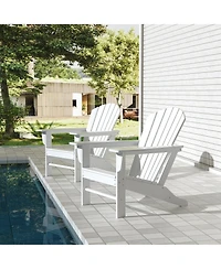 All-Weather Contoured Outdoor Poly Adirondack Chair (Set of 2)