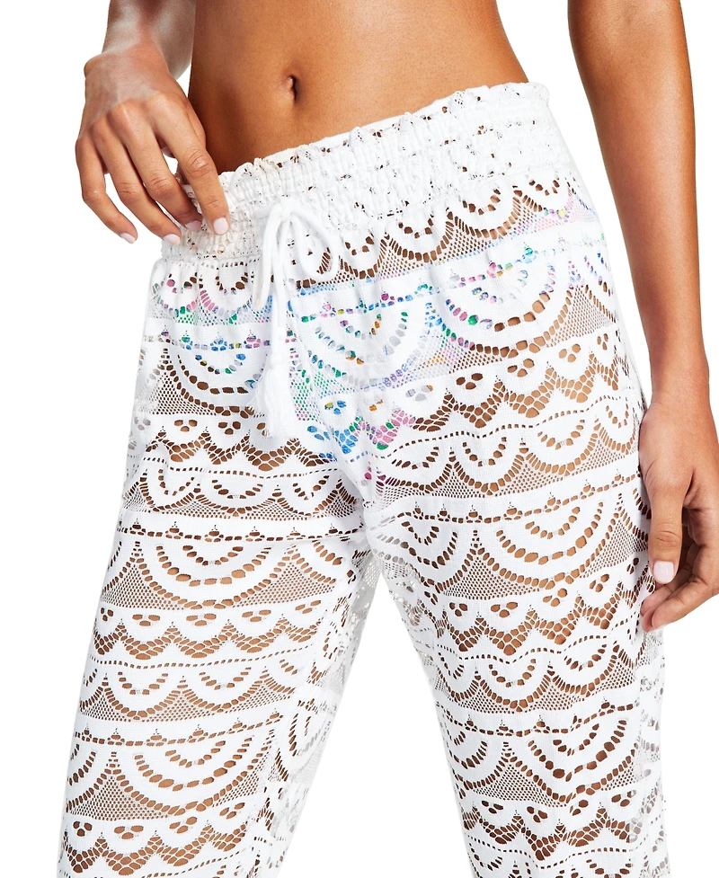 Miken Juniors' Scallop Hem Pants with Tassel Tie, Created for Macy's