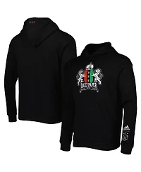 Men's adidas Black Ajax Daily Paper Pullover Hoodie