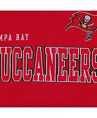 Men's Starter Red Tampa Bay Buccaneers Draft Fleece Raglan Pullover Hoodie