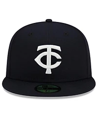 Men's New Era Navy Minnesota Twins 2023 Authentic Collection Alternate 59Fifty Fitted Hat