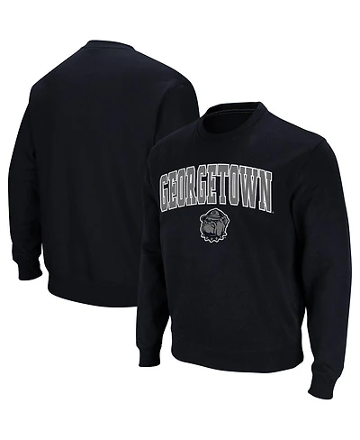 Colosseum Men's Georgetown Hoyas Arch and Logo Crew Neck Sweatshirt