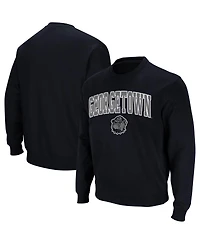 Colosseum Men's Georgetown Hoyas Arch and Logo Crew Neck Sweatshirt