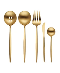 Hampton Forge Skandia Zephyr Satin 45 Piece Flatware Set