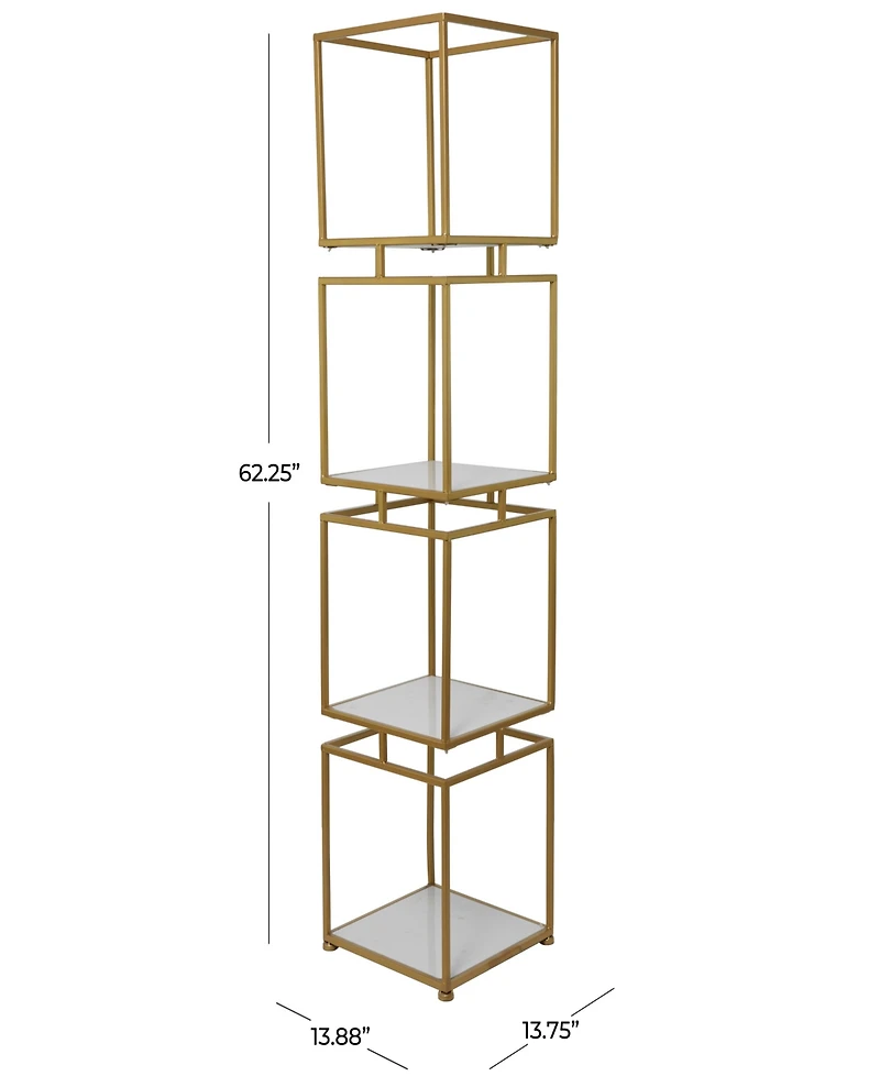 Marble Glam Shelving Unit