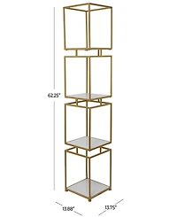 Marble Glam Shelving Unit