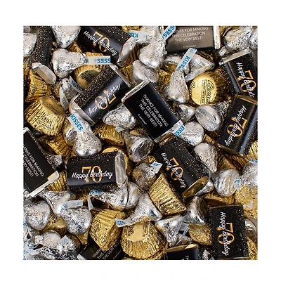 Just Candy 70th Birthday Party Candy Hershey's Chocolate Mix, 115 Pieces