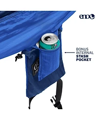 Eno SingleNest Hammock - Lightweight, 1 Person Portable Hammock - For Camping, Hiking, Backpacking, Travel, a Festival, or the Beach - Navy/Royal