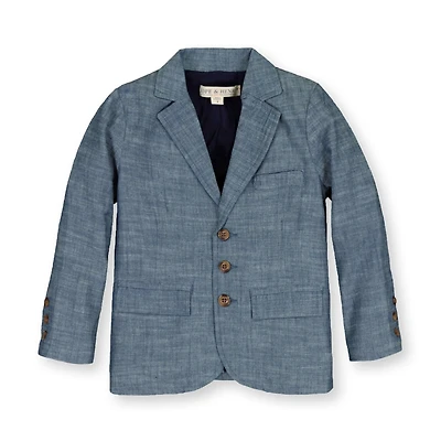 Hope & Henry Toddler Boys Classic Chambray Suit Jacket