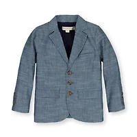 Hope & Henry Toddler Boys Classic Chambray Suit Jacket