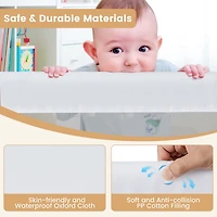 Costway Toddler 59'' Breathable Safety Bed Rail Guard