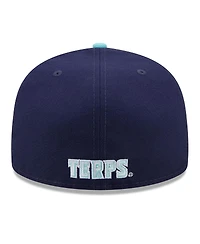 New Era Men's Navy, Light Blue Maryland Terrapins 59FIFTY Fitted Hat