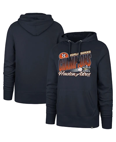Men's '47 Brand Navy Houston Astros 2022 World Series Champions Headline Pullover Hoodie
