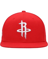 Men's Mitchell & Ness Red Houston Rockets Side Core 2.0 Snapback Hat